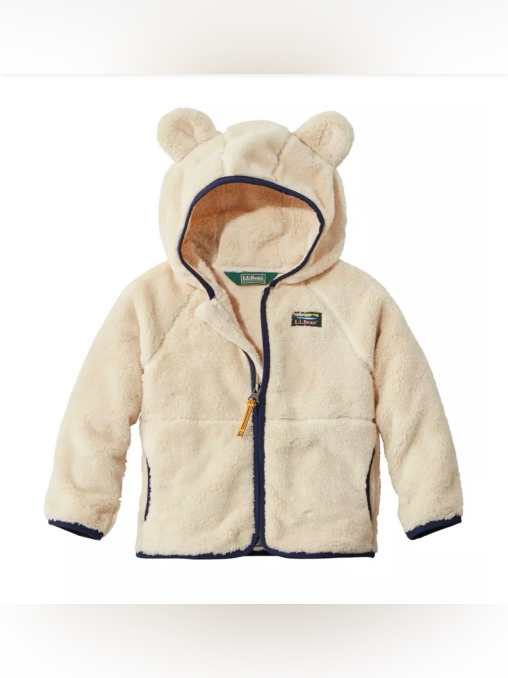 L.L. Bean Infants' and Toddlers' Hi-Pile Fleece Jacket, Cream